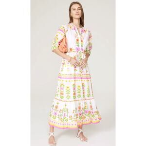 Banjanan Betty White floral cotton Dress Size XL